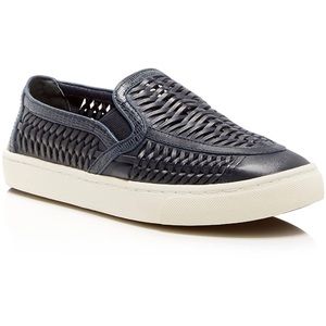 NWT NIB Tory Burch Huarache Slip On Sneaker, Navy, 9.5, $228
